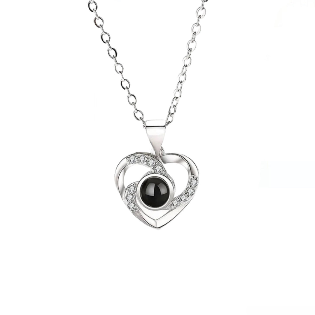 AMOUR LOVE BLACK PEARL NECKLACE